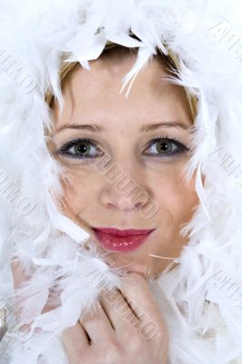 Portrait of the young beautiful girl