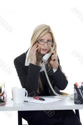 business woman  working