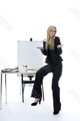business woman  working