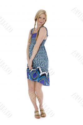 Portrait of the young beautiful girl