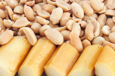 peanut-cheese background