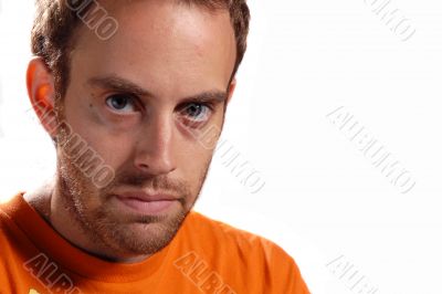 Moody young man Moody young man