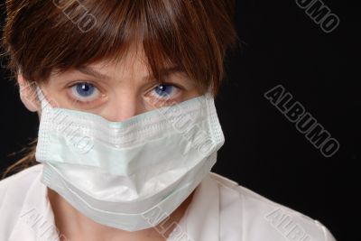 in survery, masked