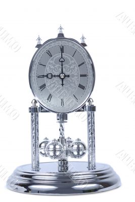 Chrome Old Fashioned Clock Chrome Old Fashioned Clock