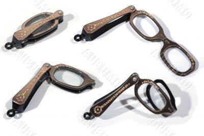 retro folding spectacles