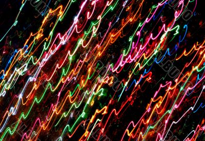abstract rectangular light tracks