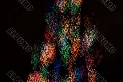 abstract rectangular light tracks