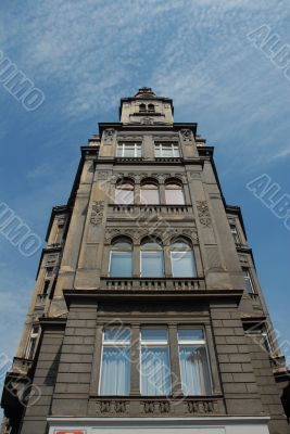 Prague thin decorative building