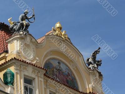 Prague old fire brigade building Prague old fire brigade building