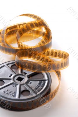 vintage movie reel and film