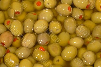 stuffed green olives in oil