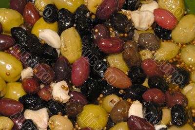 mixed olive cocktail