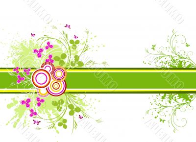 Floral background vector