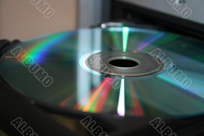 shiny colorfull laser compact disk