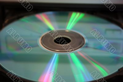 shiny colorfull laser compact disk