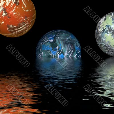 balls over water balls over water