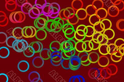 Circles on burgundy Circles on burgundy