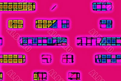 abstract glowing shapes on pink abstract glowing shapes on pink