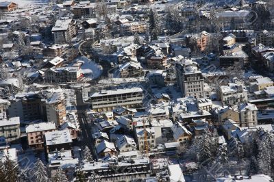 Chamonix in winter