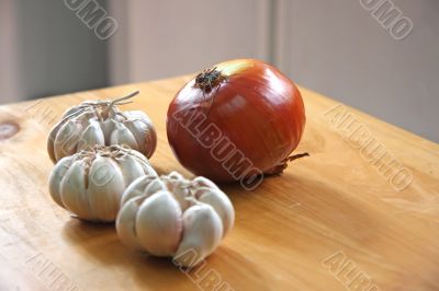 Onion and garlic