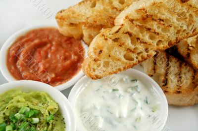 Turkish Bread And Dips 1