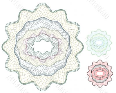 Blank certificate element / money element / vector Blank certificate element / money element / vector