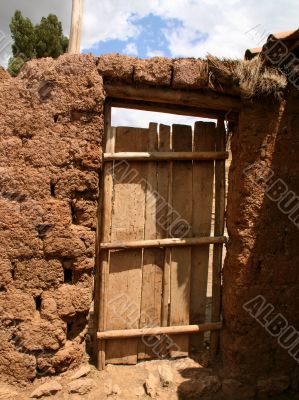 door of a farm