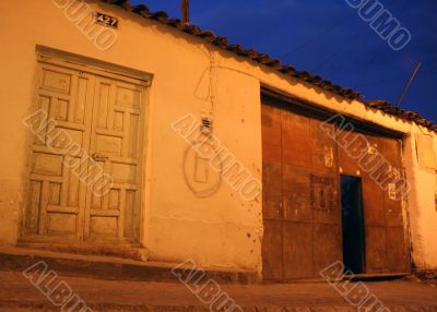street in south america, peru, cuzco