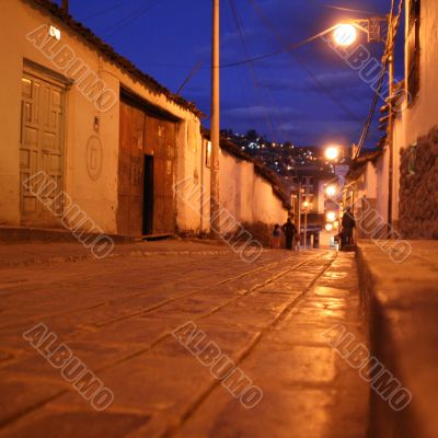 street in south america, peru, cuzco