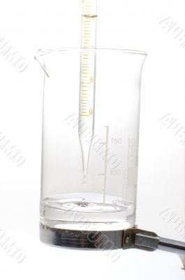 pipette and chemical glass