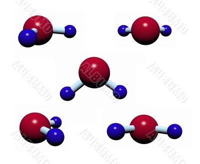 H2O molecular model - plastic