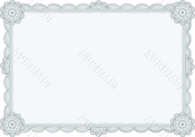diploma or certificate /  A4 / vector