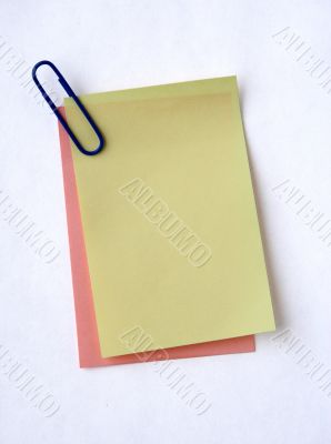 Two leaves of a paper. Two leaves of a paper.