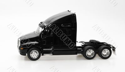 isolated black truck