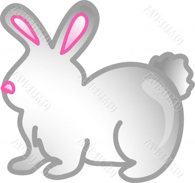 Pet rabbit icon or symbol
