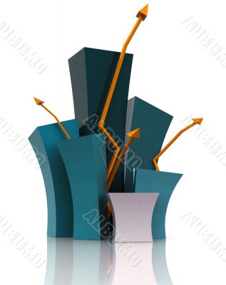 graph illustration showing growth graph illustration showing growth