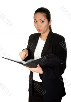 read the manual! - asian business woman