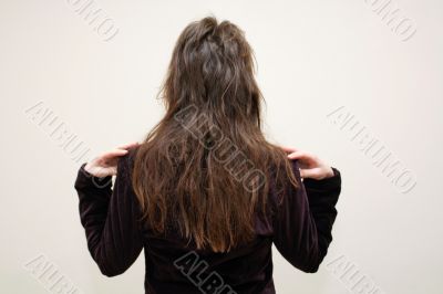 Hairstyle from behind
