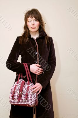 Girl with handbag