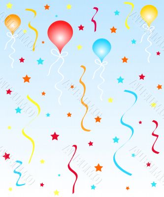 Stars and balloons Stars and balloons