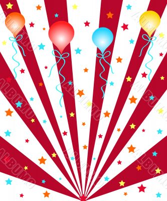 Stars and balloons Stars and balloons