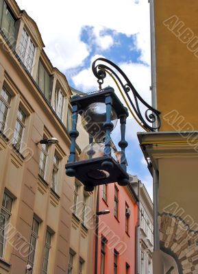 Fancy sandglass in old town