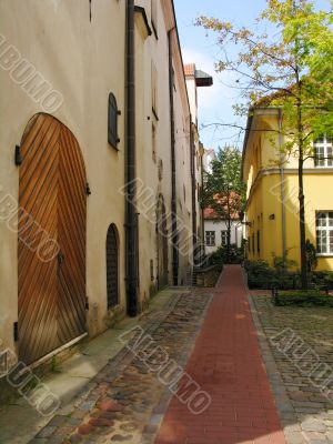 Old warehouse in the historical part of town