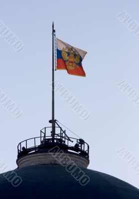 Presidential flag over Moscow