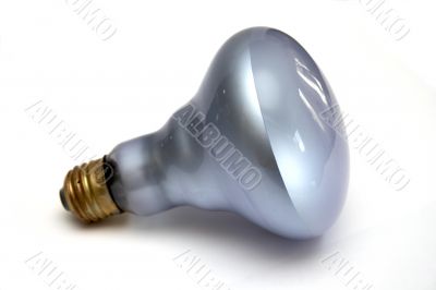 Light bulb at white background