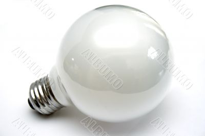 Light bulb at white background