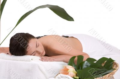 On the massage table On the massage table