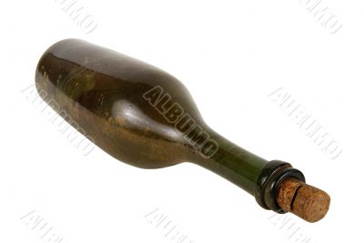 Antiquarian glass bottle