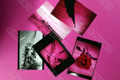 Photo Album with copy space