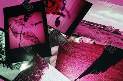 Photo Album with copy space